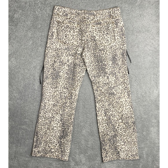 Lioness Leopard Print Straight Jeans Size XL Cotton Fade Girls Night NWT - Picture 13 of 15